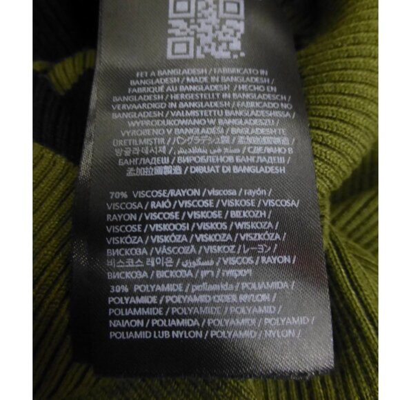 NWOT Guess Logo Rhinestone Ribbed Sweater Dress (Size M) - Picture 6 of 13